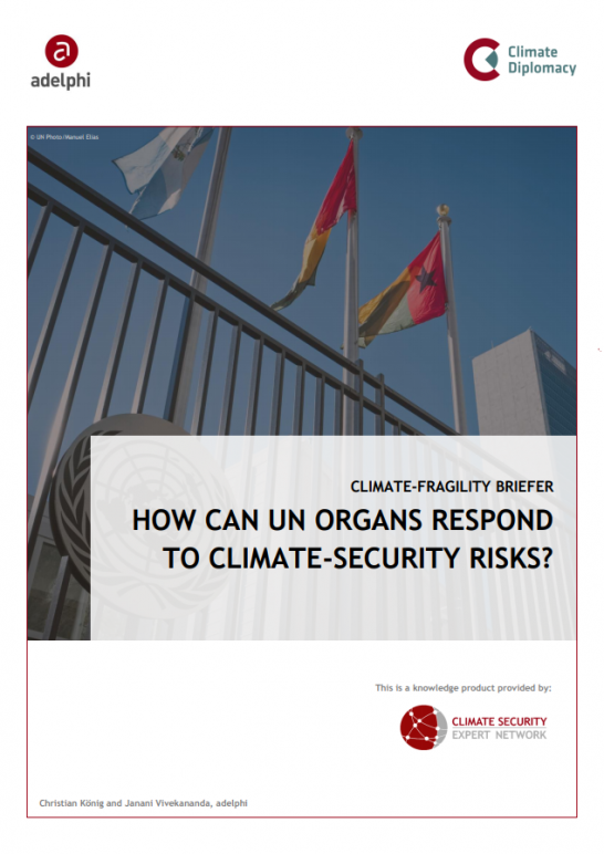 CSEN Briefer_Three pager_How Can UN Organs Respond to Climate-Security Risks?