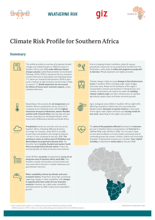 Climate Risk Profile: Southern Africa