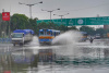 Waterlogged Kolkata during Monsoon, road, traffic